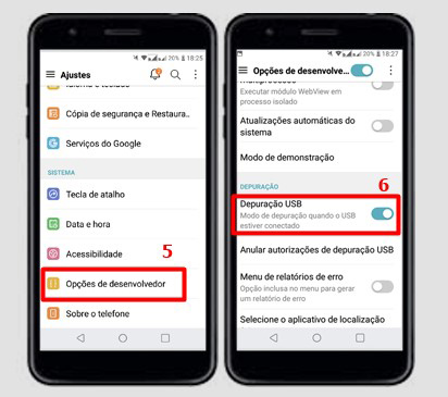 Recuperar Fotos/Vídeos Apagados do Celular LG com UltData for Android Etapa 2