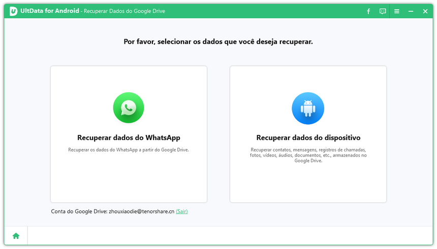 como achar o backup do whatsapp no google drive via ultdata for android