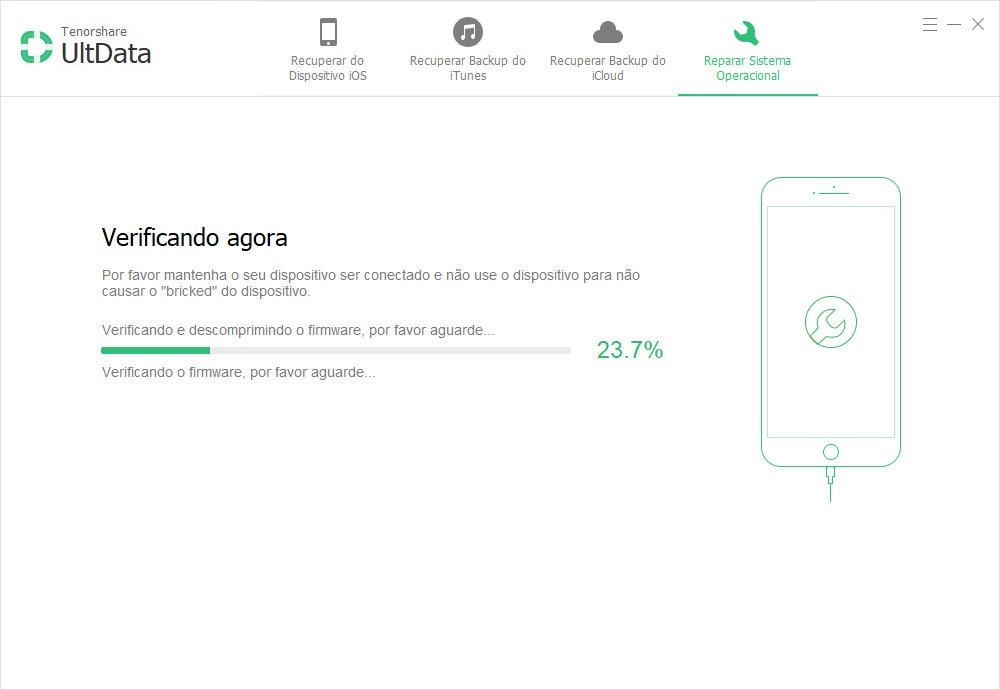 guia de reparar sistema ios com ultdata etapa 3
