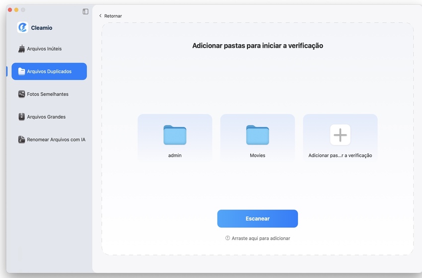 add more folders to scan duplicates on mac