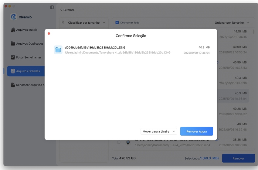 Select the Trash Module