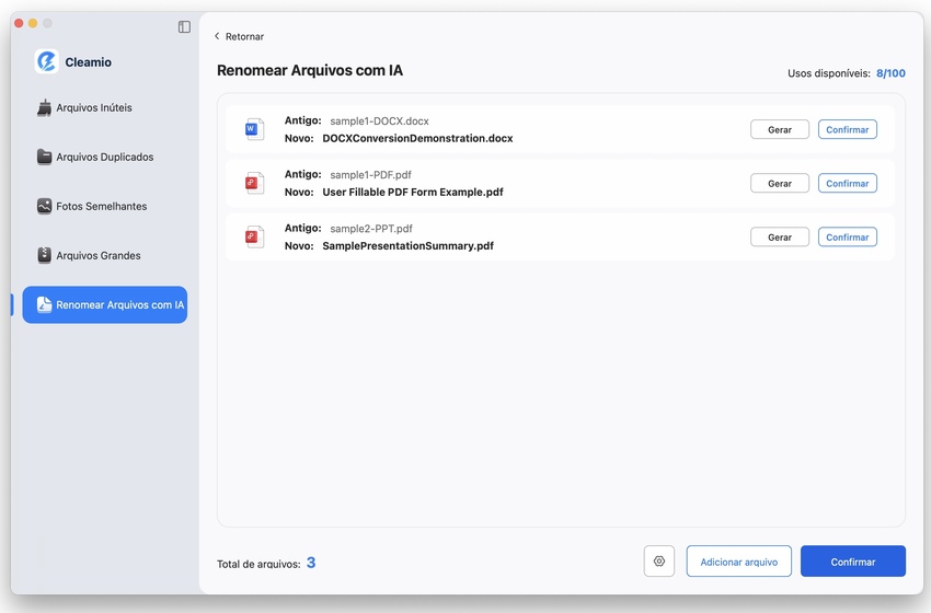start renaming files
