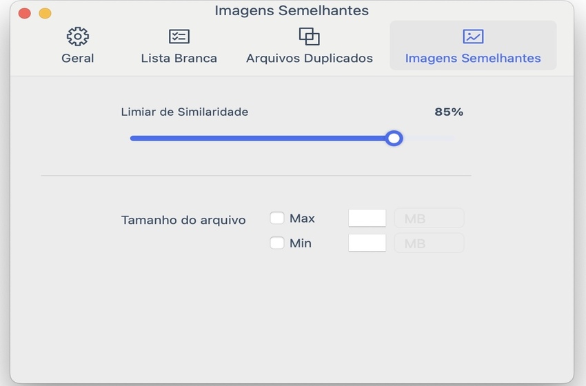 customize scanning settings for similar photos