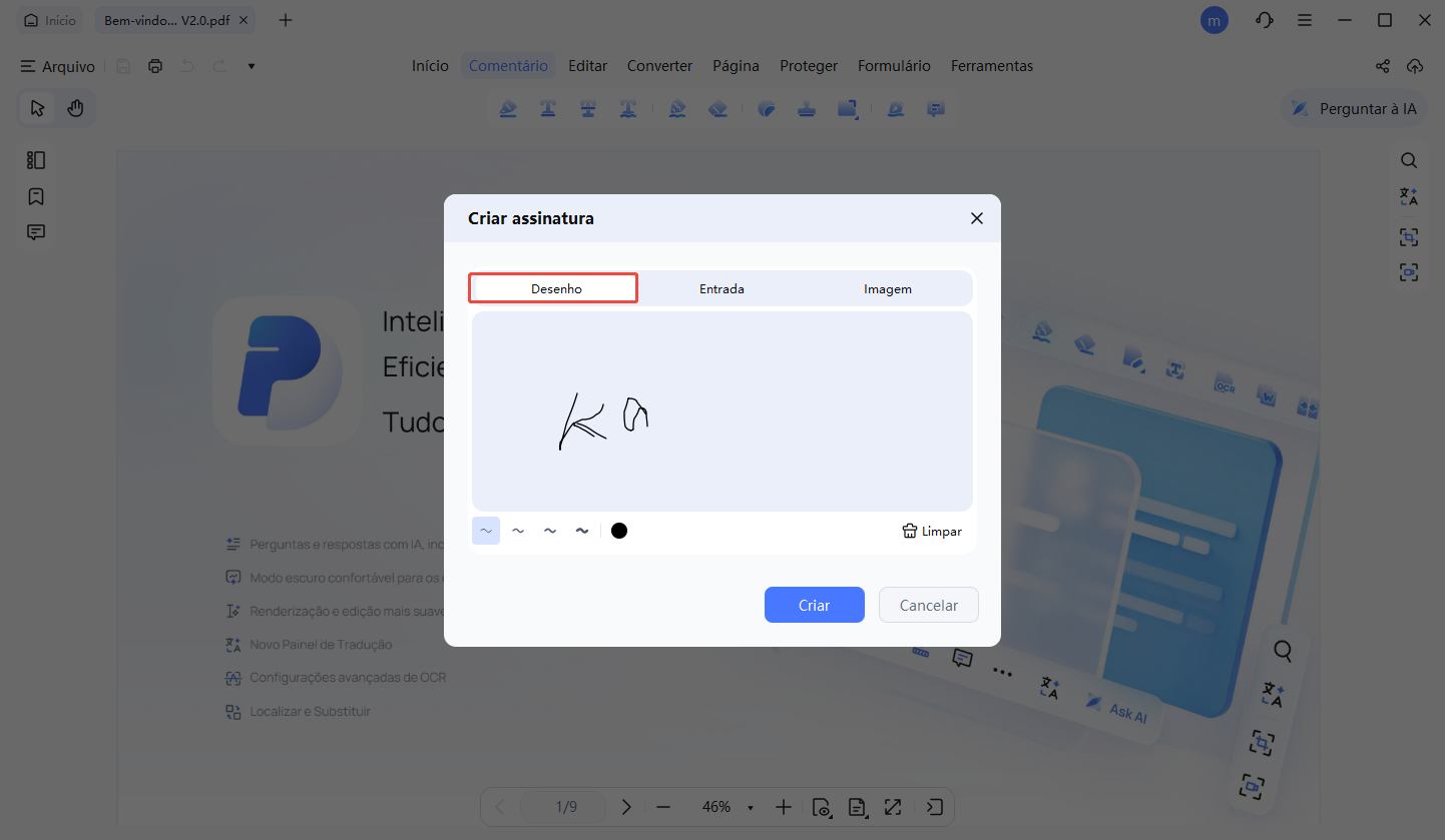 create signature drawing