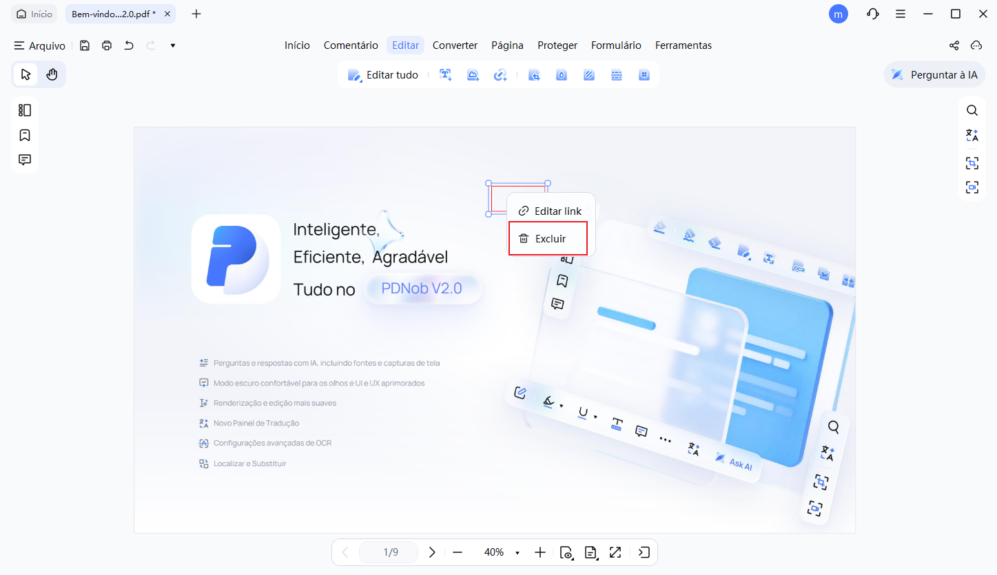 confirm delete links