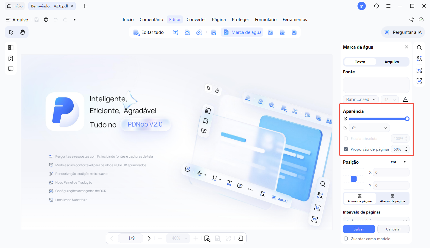 edit watermark settings