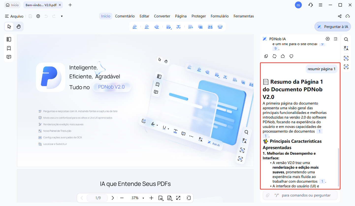 summarize specific pages