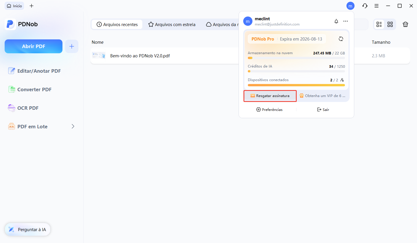 redeem membership option