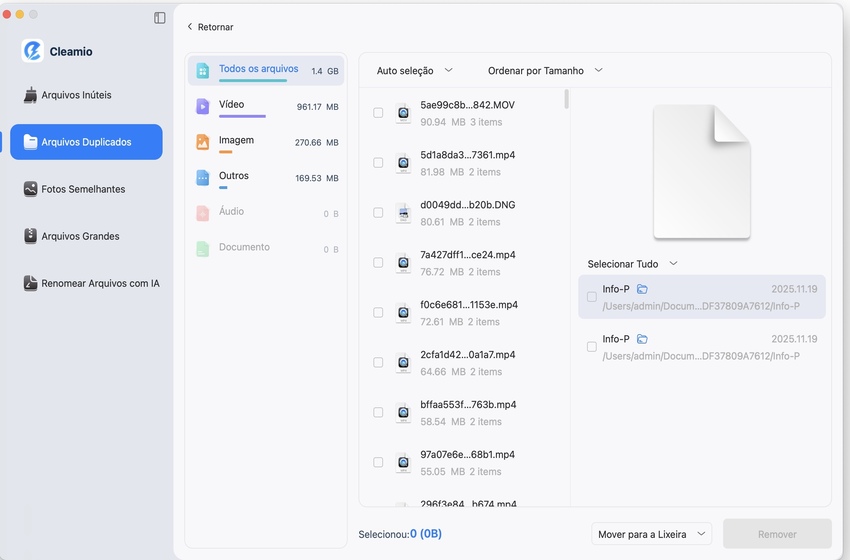 review duplicate files scanned
