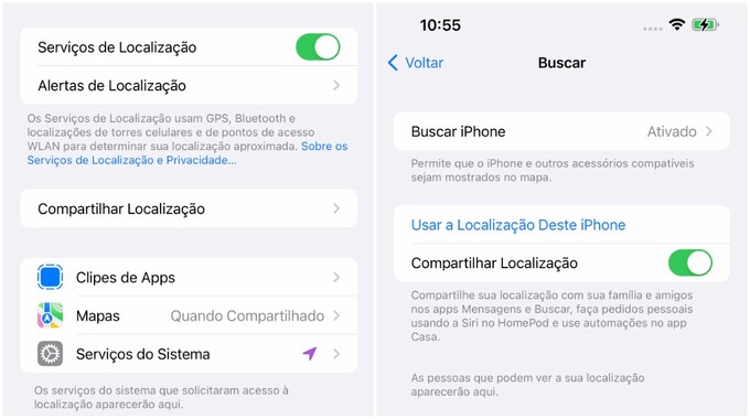 como fazer para o iphone não ser rastreado