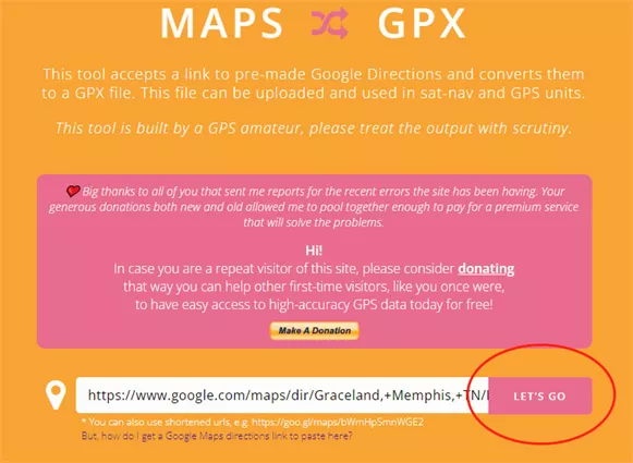 como salvar google maps para gpx