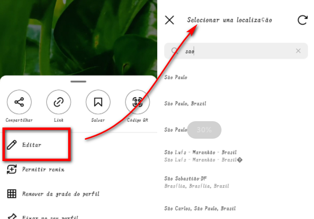 como colocar localização no instagram novamente