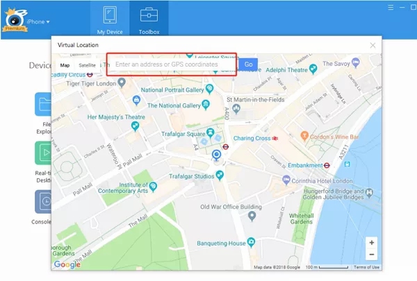 como alterar a localização do celular via itools