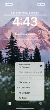 como colocar papel de parede no iphone com fotos aleatórias