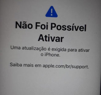 iphone nao foi possivel ativar