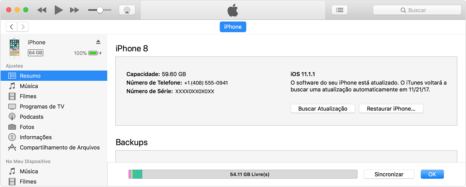 iphone indisponível sem opção de apagar - restaurar com itunes