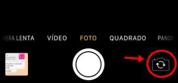 altere posição de camera