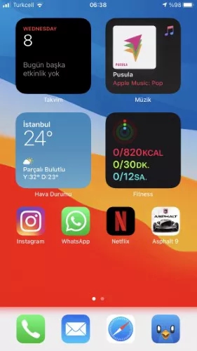 Diferentes ideias sobre widgets