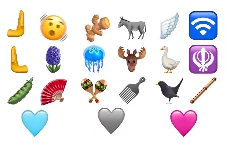 quais os novos emojis do iOS 16.4