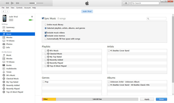 iPod iTunes