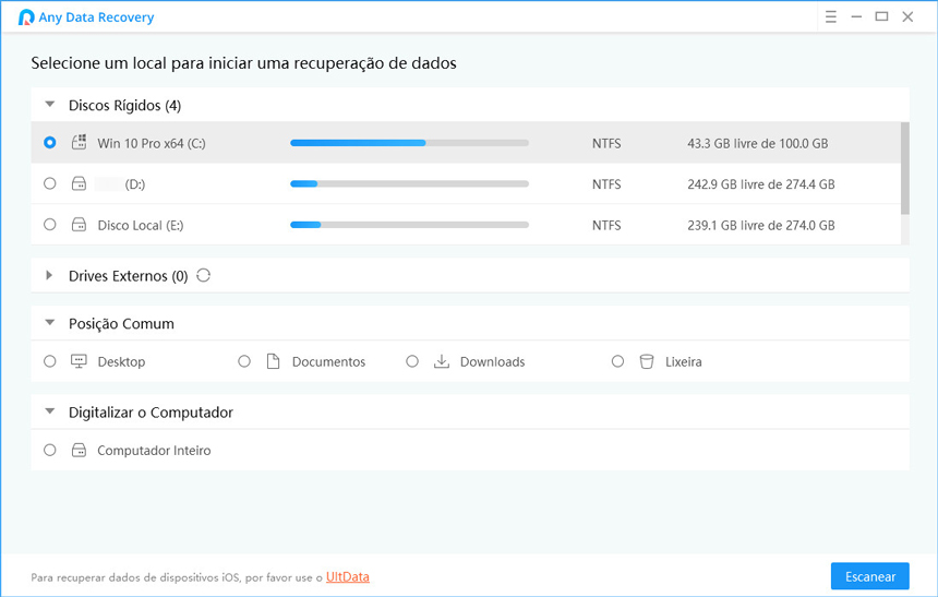 interface do any data recovery