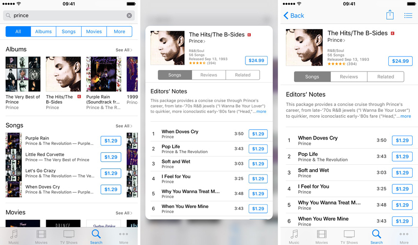 iTunes Store músicas