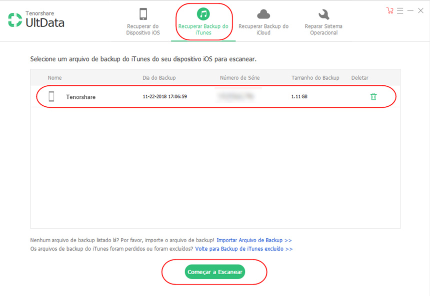 recuperar pelo itunes