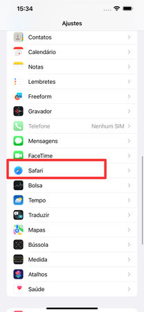  desativar os bloqueadores de conteúdo do Safari