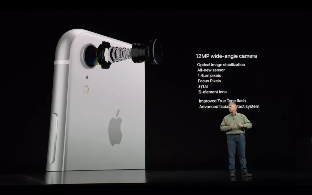 camêra traseira única do iPhone XR