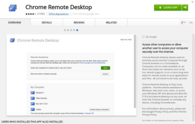 Chorme Remote Desktop