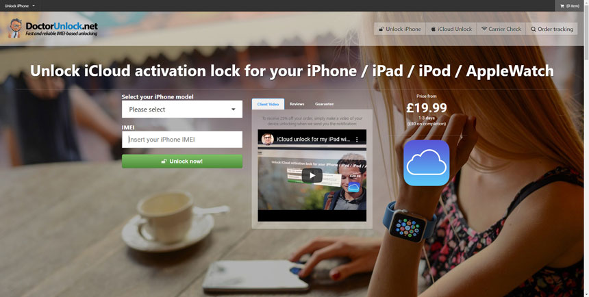 desbloquear o iCloud com IMEI