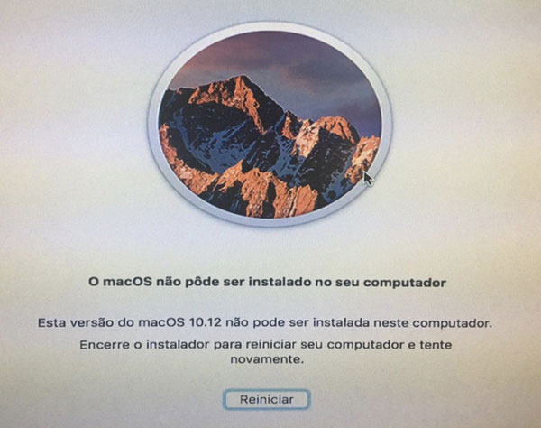 macos não pode ser instalado no seu computador