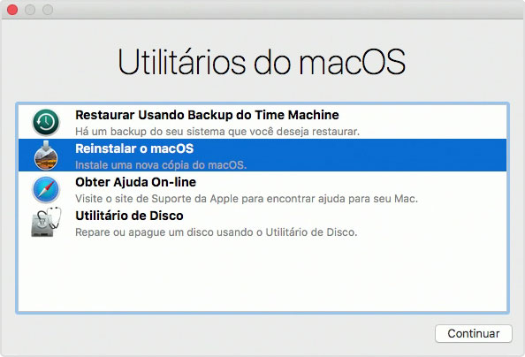 utilitários do macOS