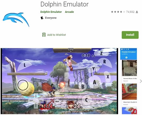 melhor emulador para pc fraco - dolphin emulator