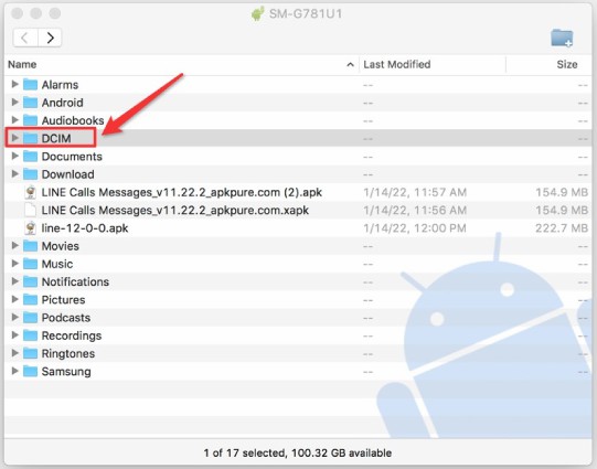 como transferir arquivos do celular para o mac