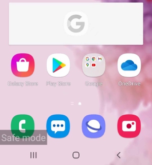 corrigir tela preta do samsung de modo segurança