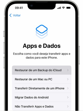 restaurar aplicativos e dados no iphone depois de sair ios beta