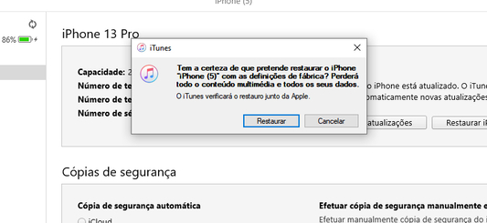 como formatar iphone bloqueado via itunes
