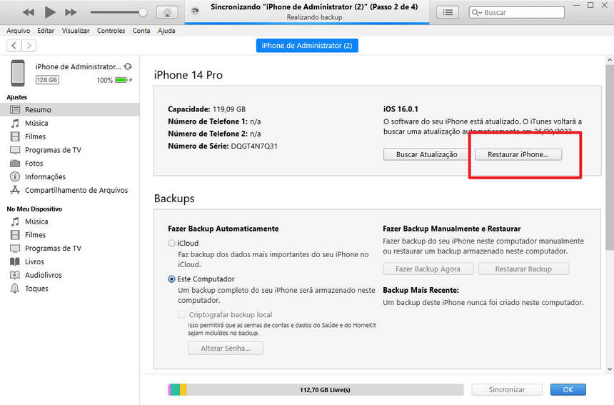 como tirar senha do iphone