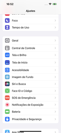 tela e brilho do iPhone