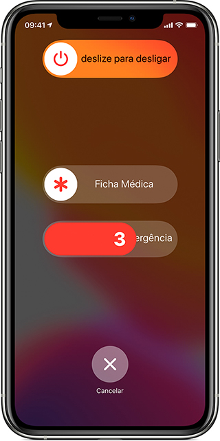 chamada de emergência iphone