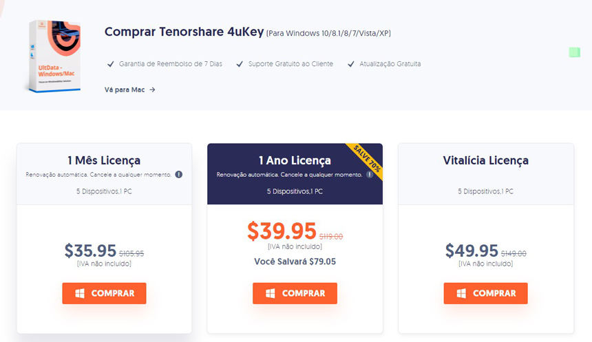 tenorshare 4ukey windows price