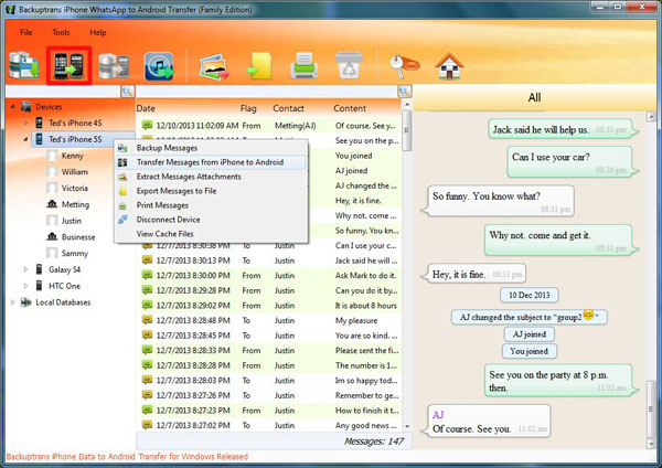 backuptrans transferir whatsapp do iphone para android