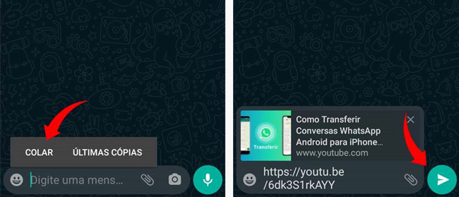 compartilhar vídeo do youtube no whatsapp por link 2