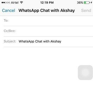 email whatsapp
