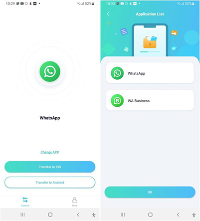 como migrar backup do whatsapp de iphone para android concluída