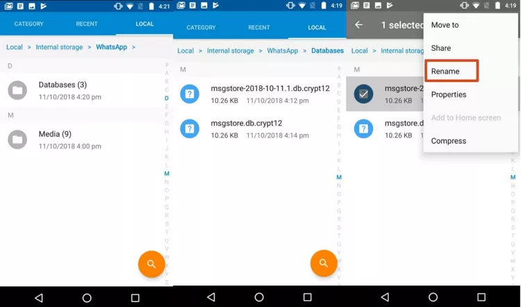 recuperar mensagens apagadas do whatsapp android
