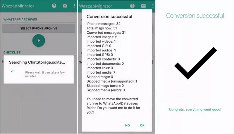 transferir whatsapp ios para android com wizzapmigrator etapa 3