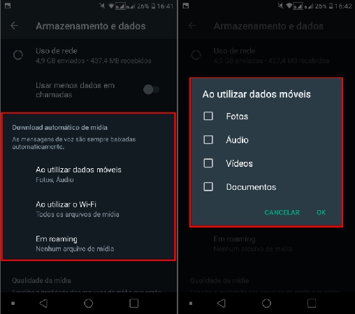 Como evitar download automático de arquivos no Android