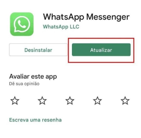 atualizar whatsapp
